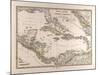 Map of the West Indies and Central America, 1872-null-Mounted Giclee Print