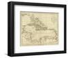 Map of the West Indies, c.1796-John Reid-Framed Art Print