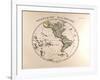 Map of the Western Hemisphere, 1872-null-Framed Giclee Print