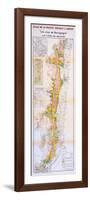 Map of the Wines of the Burgundy Region: Côte De Beaune-null-Framed Giclee Print