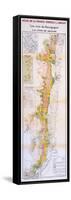 Map of the Wines of the Burgundy Region: Côte De Beaune-null-Framed Stretched Canvas