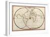 Map of the World, 1590-Science Source-Framed Premium Giclee Print