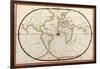 Map of the World, 1590-Science Source-Framed Giclee Print