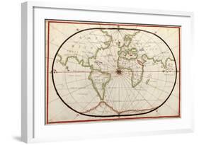 Map of the World, 1590-Science Source-Framed Giclee Print