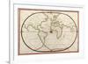 Map of the World, 1590-Science Source-Framed Giclee Print