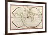 Map of the World, 1590-Science Source-Framed Giclee Print