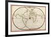 Map of the World, 1590-Science Source-Framed Giclee Print