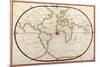 Map of the World, 1590-Science Source-Mounted Giclee Print