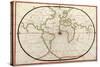 Map of the World, 1590-Science Source-Stretched Canvas