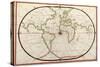 Map of the World, 1590-Science Source-Stretched Canvas