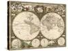 Map of the World, 1660-Science Source-Stretched Canvas