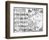 Map of the World, 1671-Japanese School-Framed Giclee Print