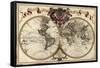 Map of the World, 1720-Library of Congress-Framed Stretched Canvas