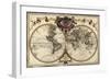 Map of the World, 1720-Science Source-Framed Premium Giclee Print