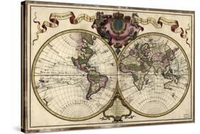 Map of the World, 1720-Science Source-Stretched Canvas