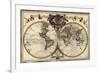 Map of the World, 1720-Science Source-Framed Giclee Print