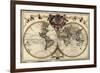 Map of the World, 1720-Science Source-Framed Giclee Print