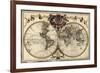 Map of the World, 1720-Science Source-Framed Giclee Print