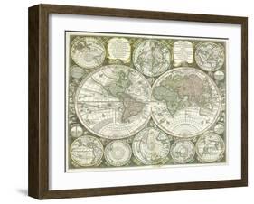 Map of the World, 1744-Georg Matthäus Seutter-Framed Giclee Print