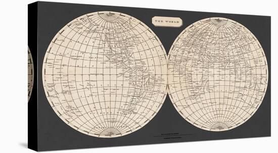 Map of the World, 1812-Aaron Arrowsmith-Stretched Canvas