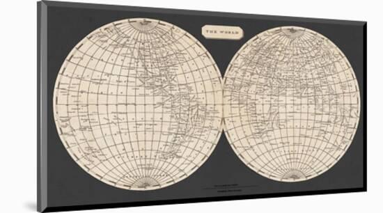 Map of the World, 1812-Aaron Arrowsmith-Mounted Art Print