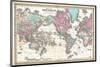 Map of the World 1855-Colton Wiki Common-Mounted Premium Giclee Print