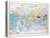 Map of the World 1899-null-Stretched Canvas