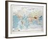 Map of the World 1899-null-Framed Giclee Print