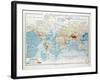 Map of the World 1899-null-Framed Giclee Print