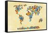Map of the World 1998 3-Mark Ashkenazi-Framed Stretched Canvas