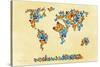 Map of the World 1998 3-Mark Ashkenazi-Stretched Canvas