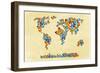 Map of the World 1998 3-Mark Ashkenazi-Framed Giclee Print