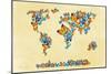 Map of the World 1998 3-Mark Ashkenazi-Mounted Giclee Print