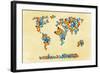 Map of the World 1998 3-Mark Ashkenazi-Framed Giclee Print