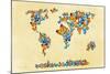 Map of the World 1998 3-Mark Ashkenazi-Mounted Giclee Print