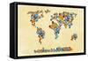 Map of the World 1998 3-Mark Ashkenazi-Framed Stretched Canvas