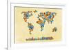 Map of the World 1998 3-Mark Ashkenazi-Framed Giclee Print