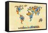 Map of the World 1998 3-Mark Ashkenazi-Framed Stretched Canvas