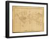 Map of the World, Atlantis in It's Decadence, Published by the Theosophical Publishing Company-null-Framed Giclee Print