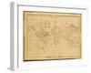 Map of the World, Atlantis in It's Decadence, Published by the Theosophical Publishing Company-null-Framed Giclee Print