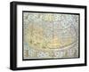 Map of the World, Based on Descriptions and Co-ordinates Given in 'Geographia'-Ptolemy-Framed Giclee Print
