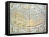 Map of the World, Based on Descriptions and Co-ordinates Given in 'Geographia'-Ptolemy-Framed Stretched Canvas