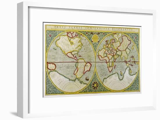 Map of the World by Gerhard Mercator-null-Framed Art Print