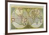 Map of the World by Gerhard Mercator-null-Framed Art Print