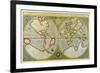 Map of the World by Gerhard Mercator-null-Framed Art Print