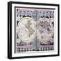 Map of the World, C.1717-null-Framed Giclee Print