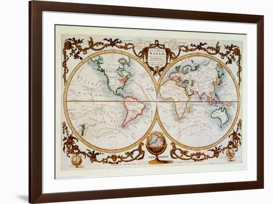 Map of the World, c.1770-null-Framed Art Print