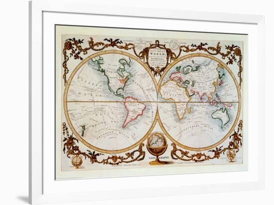 Map of the World, c.1770-null-Framed Art Print