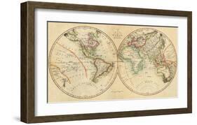 Map of the World, c.1820-John Melish-Framed Art Print