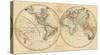 Map of the World, c.1820-John Melish-Stretched Canvas